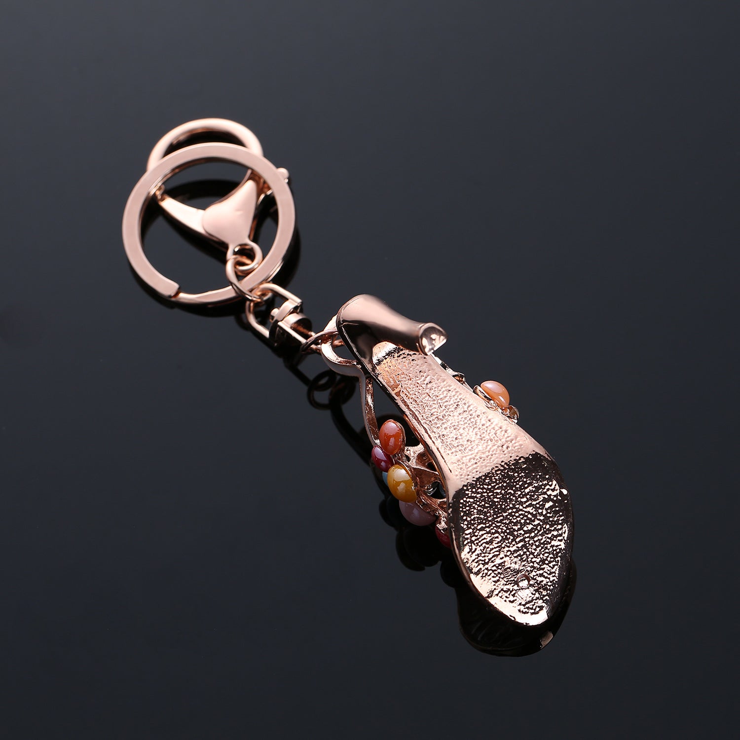 Wholesale Pearl High Heels Metal Keychains